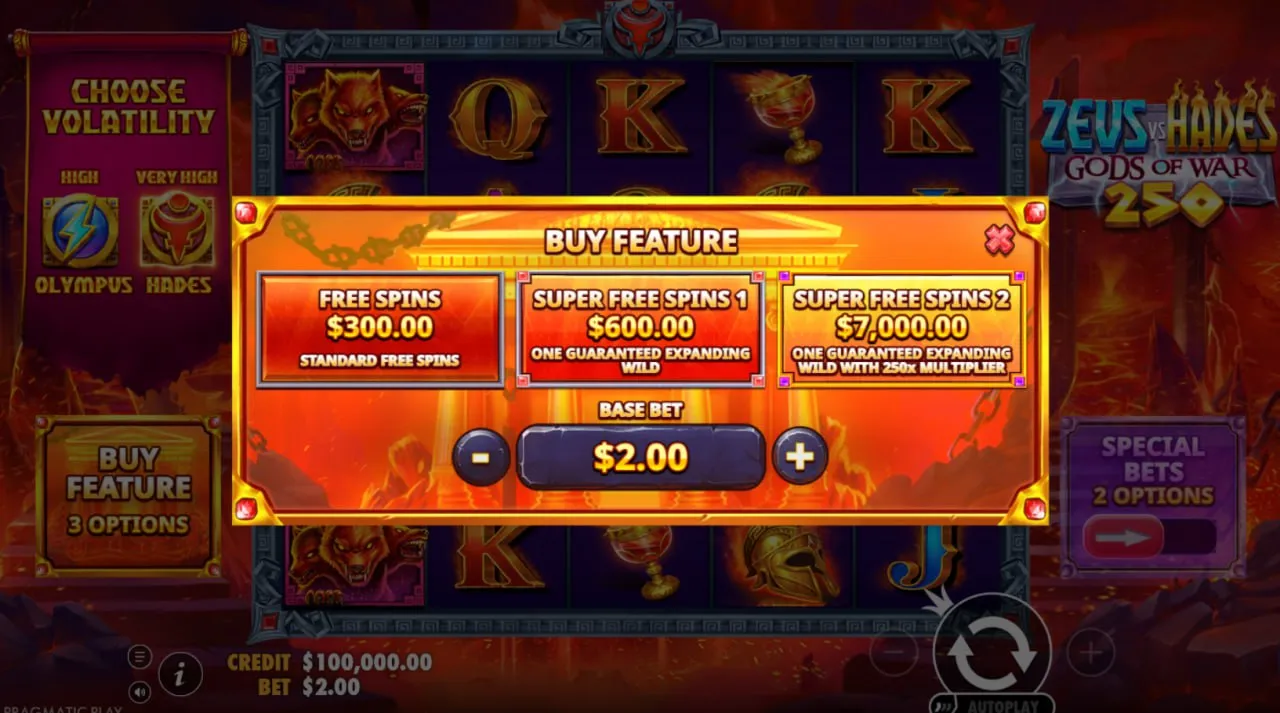 Buying bonus features while playing as Hades